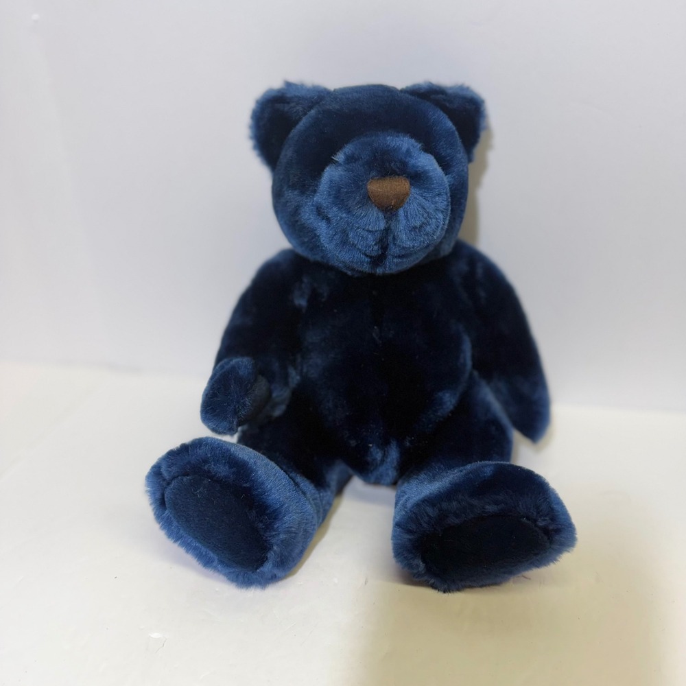 Velvete by Greek Navy Blue Plush Teddy Bear Stuffed Animal ASI 62960